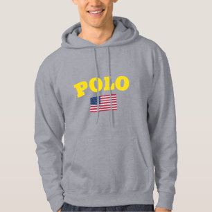 Veste À Capuche POLO America Club USA Drapeau True Classic Tee