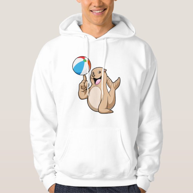 Veste À Capuche Polo d'eau de phoque (Devant)