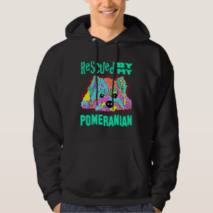 Veste À Capuche Poméraniens Poméraniens Terrier Secouru Par Mon Ch