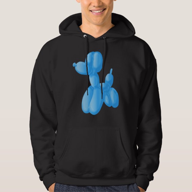 Veste À Capuche Poodle bleu (Devant)