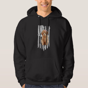 Veste À Capuche Poodle Drapeau Américain Patriotique Poodle Chien