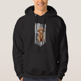 Veste À Capuche Poodle Drapeau Américain Patriotique Poodle Chien
