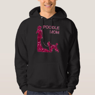 Veste À Capuche Poodle Maman Épingle fourrée