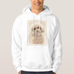 Veste À Capuche Poodle Miniature Toy Apricot Crème Chien Brown Art