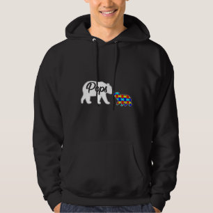 Veste À Capuche Pops Bear Autism Awareness Love Support Family Aut