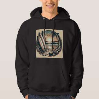 Veste À Capuche Por do sol na praia.