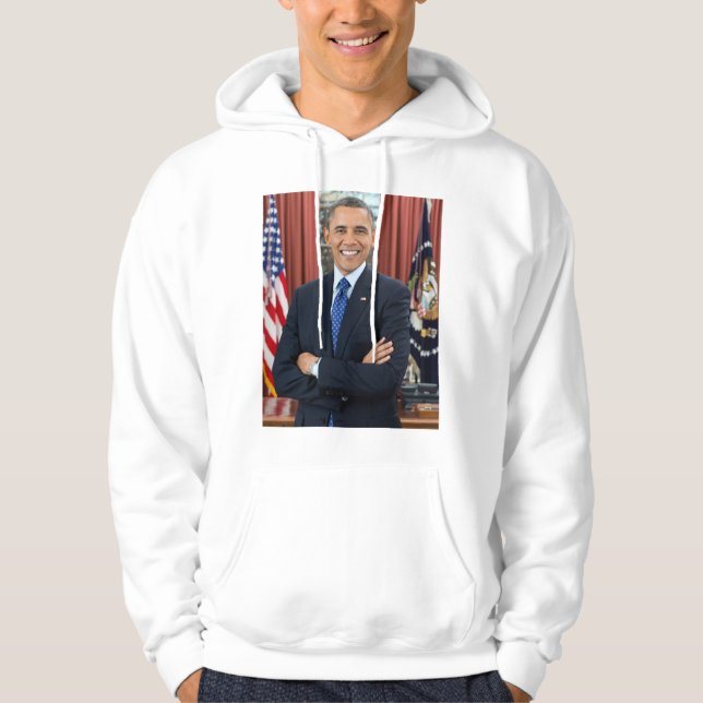 Veste À Capuche Portrait de Barack Obama (Devant)