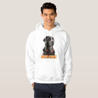 Veste À Capuche Portrait de chien noir élégant - Art réaliste pour