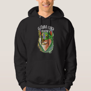 Veste À Capuche Portrait Pop coloré Shiba Inu Chien Papa D Père