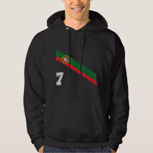 Veste À Capuche Portugal Football Numéro 7 Portugais Football Spor