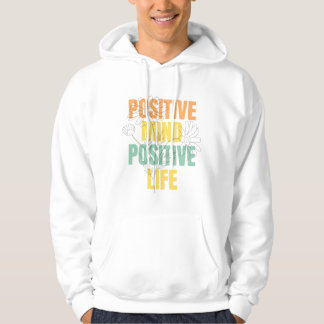 Veste À Capuche Positive Mind Positive Life Floral Typography