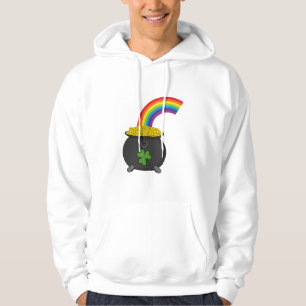 Veste À Capuche Pot de dessin en or arc-en-ciel
