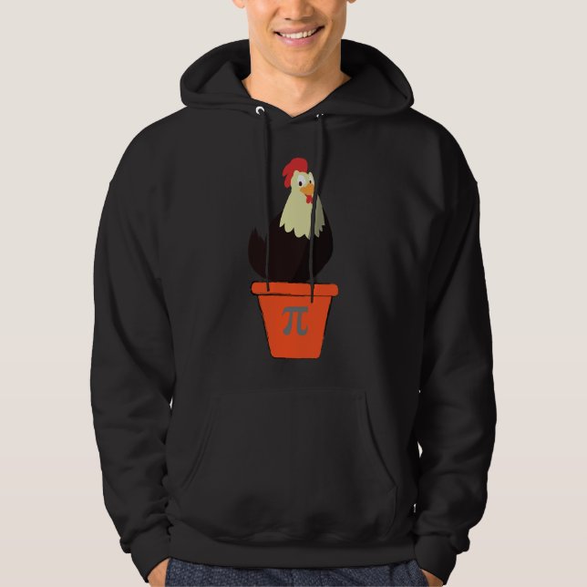 Veste À Capuche Pot de poulet Pi Math Pi Jour (Devant)