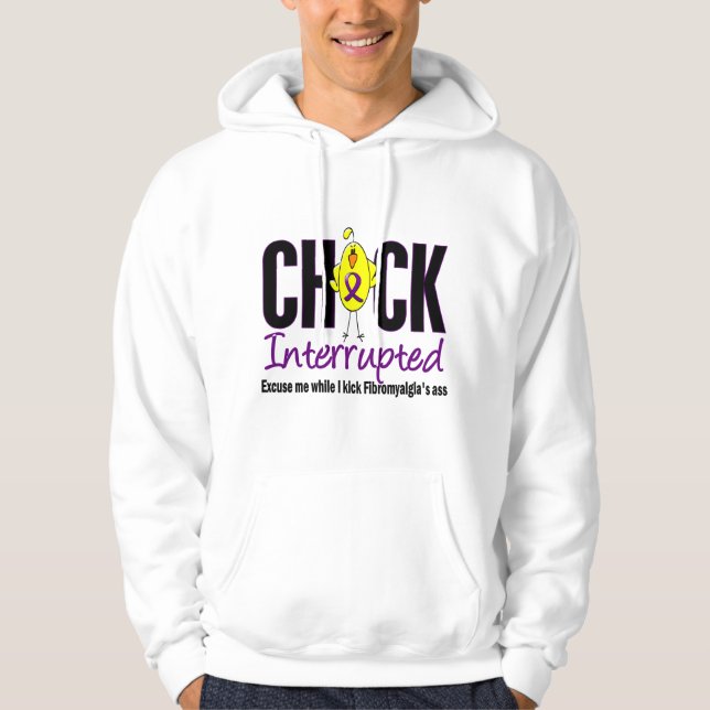 Veste À Capuche Poussin de fibromyalgie interrompu (Devant)