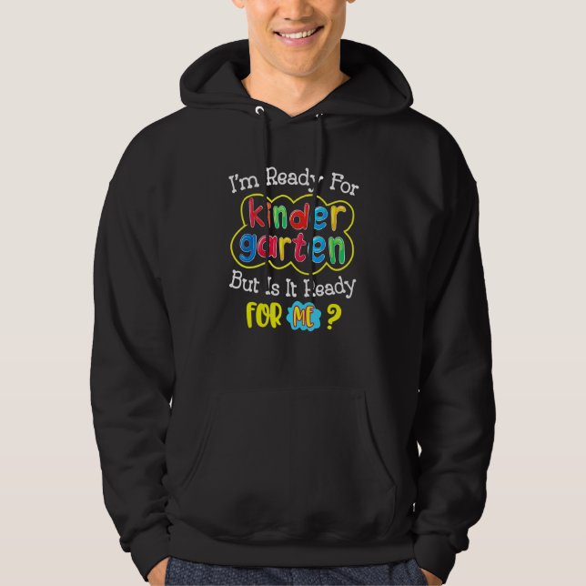 Veste À Capuche Premier Jour De La Maternelle Retour À L'École 2 (Devant)