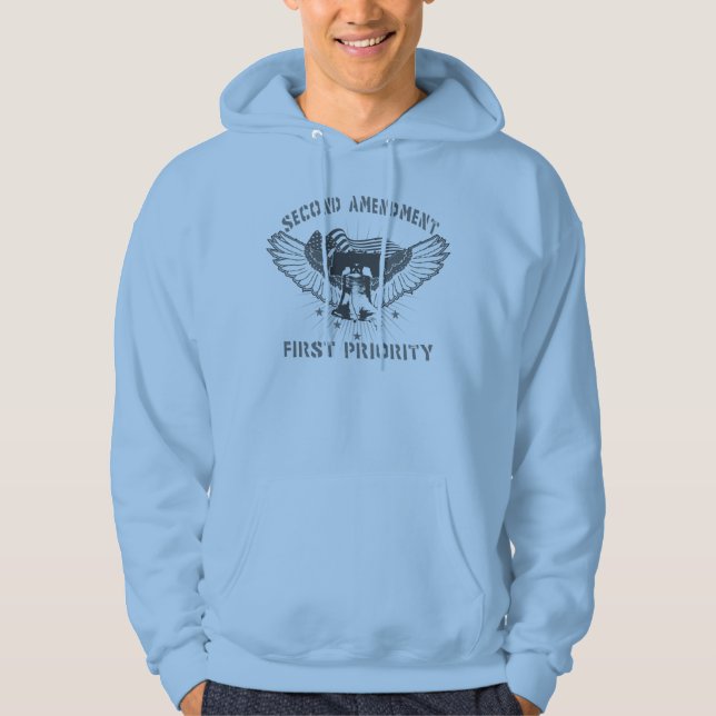 Veste À Capuche Première priorité de deuxième amendement (Devant)