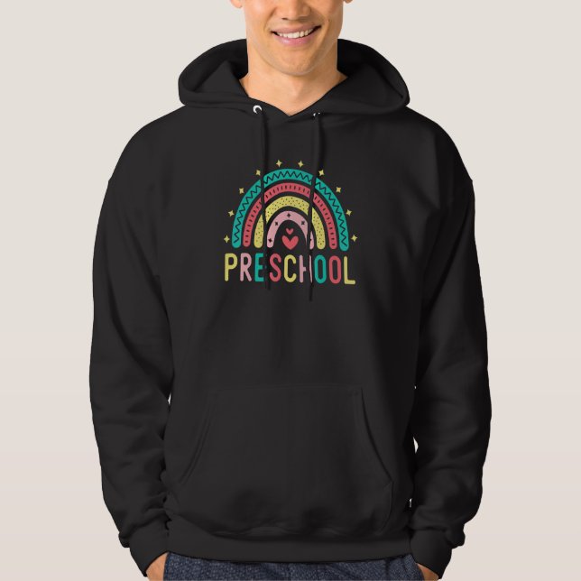 Veste À Capuche PreSchool Rainbow Girls Boys Teachers Kids Team Pr (Devant)