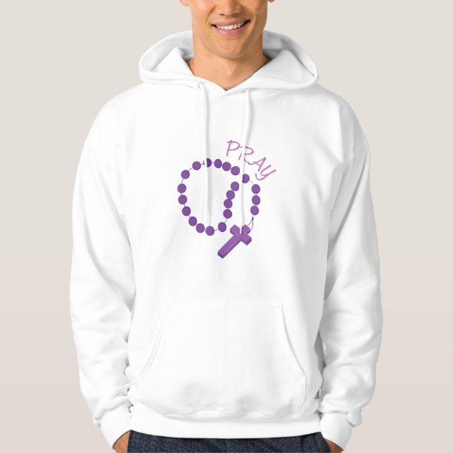 Veste À Capuche Prière Rosaire (Devant)