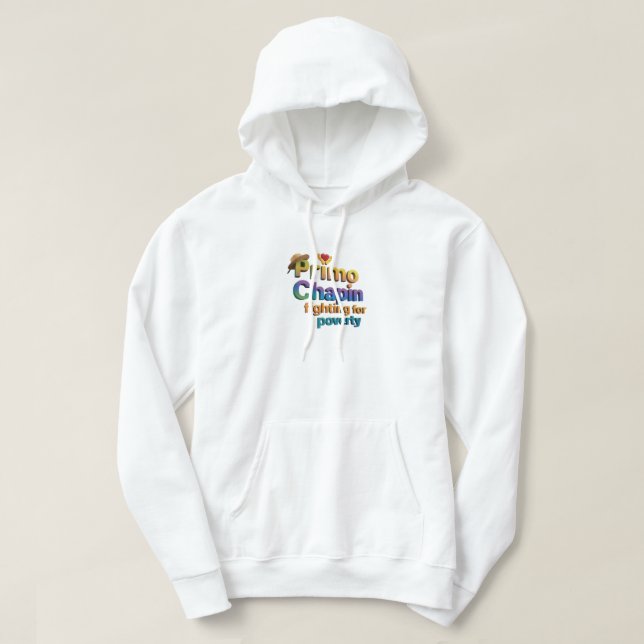 Veste À Capuche Primo Chapin : Lutter contre la pauvreté (Design devant)