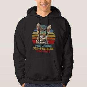 Veste À Capuche Pro Choice Pro Feminism Pro Cats Femmes Droits Fem
