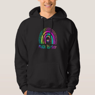 Veste À Capuche Prof de maths Tie Dye Arc-en-ciel Les maths c'est 