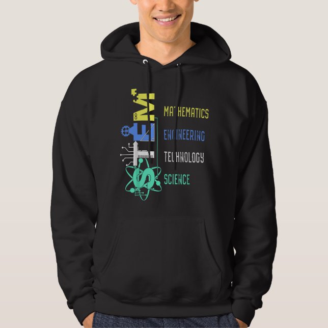 Veste À Capuche Professeur de sciences de l'éducation STEM Math In (Devant)