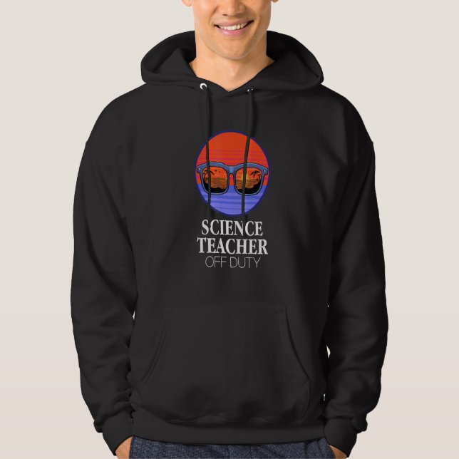 Veste À Capuche Professeur de sciences en service Lunettes de sole (Devant)