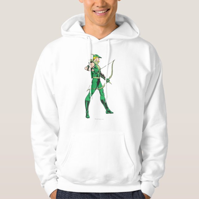 Veste À Capuche Profil Flèche verte (Devant)