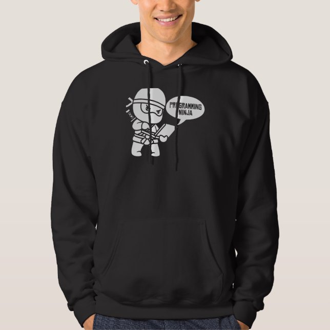Veste À Capuche Programmer Ninja Software Engineer Coding - Develo (Devant)