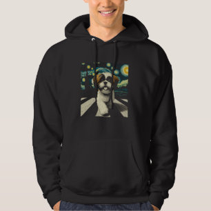 Veste À Capuche Promenade de Shih Tzu pour les amoureux de chiens