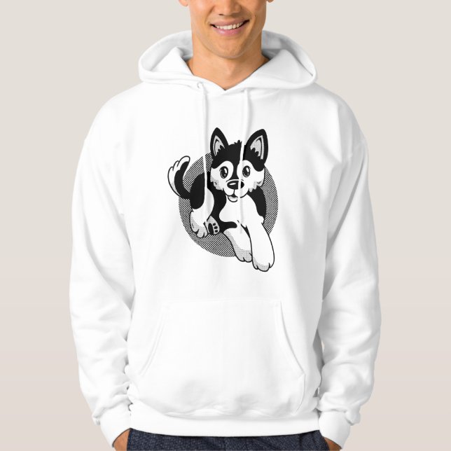 Veste À Capuche Propriétaire de la canine à cadeaux Cute Pomsky Am (Devant)