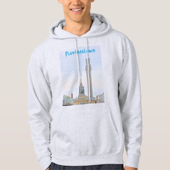 Veste À Capuche Provincetown, Monument aux pèlerins, Hôtel de vill (Devant)