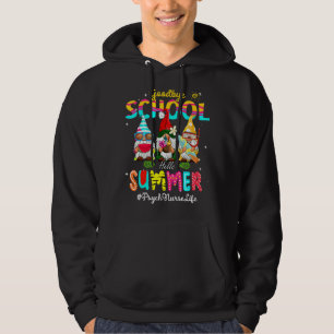 Veste À Capuche Psych Infirmière Gnome Goodbye School Bonjour été
