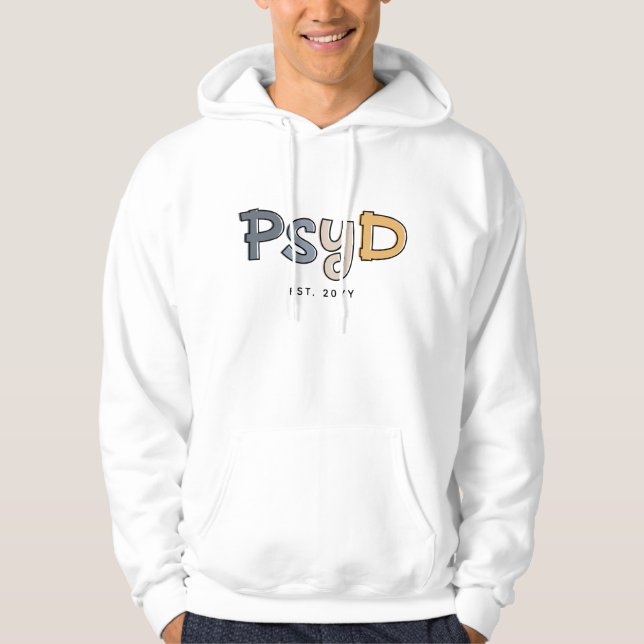 Veste À Capuche Psychologue PsyD sur mesure (Devant)