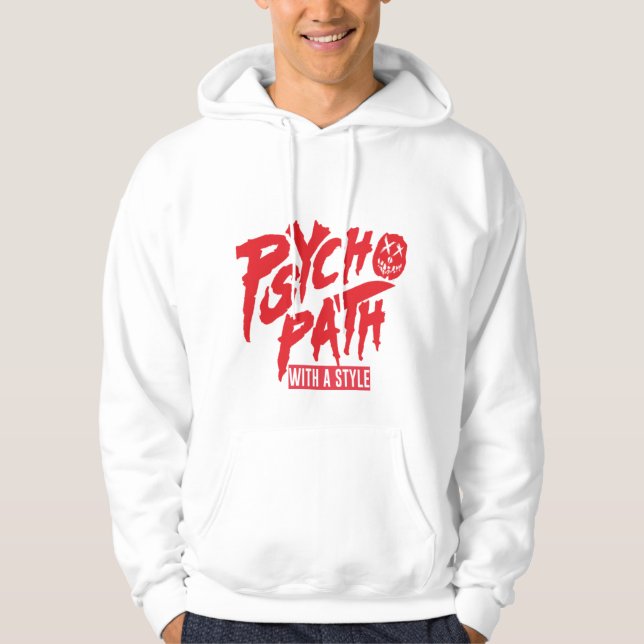Veste À Capuche Psychopathe avec matraques de style (Devant)