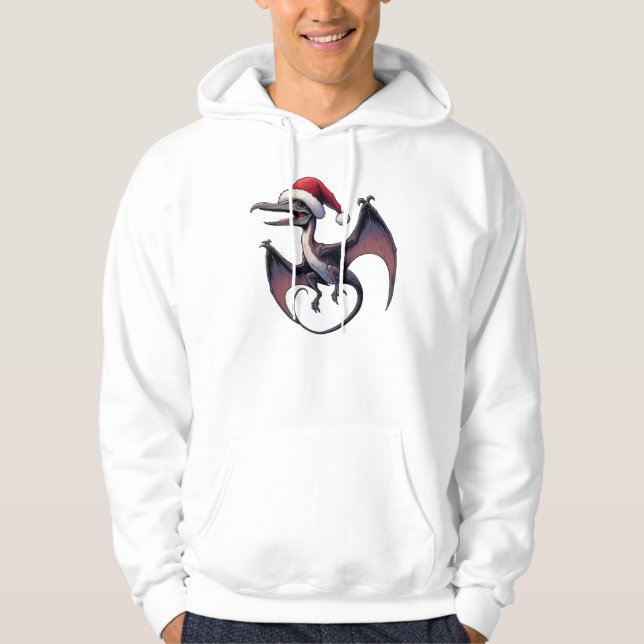 Veste À Capuche Pterodactyle de Noël (Devant)
