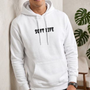 Veste À Capuche Pull à capuche blanc Soft Life pour hommes Esthé