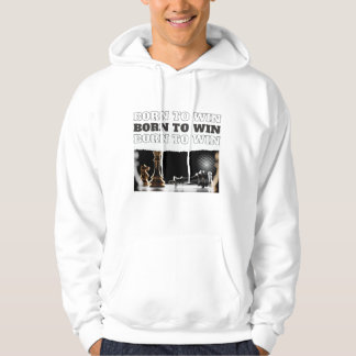 Veste À Capuche Pull à capuche « BORN TO WIN » Victoire d'échecs –