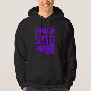 Veste À Capuche Purim Party Posse Amusant Juive Célébration Chemis