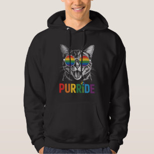 Veste À Capuche Purride Cat Gay Lesbian Rainbow LGBTQ Ally Pride