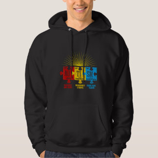Veste À Capuche Puzzle de sensibilisation à l'Ism Élément chimique