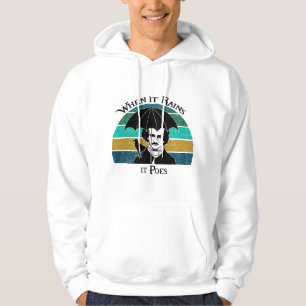 Veste À Capuche Quand il pleut ça fait des poèmes drôles d'Edgar A
