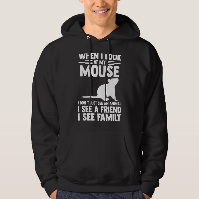 Veste À Capuche Quand Je Regarde Ma Souris (Devant)