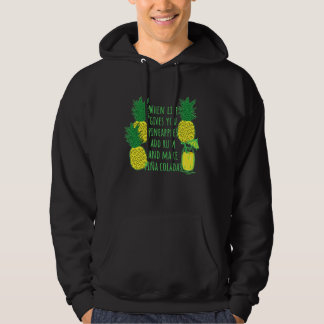 Veste À Capuche Quand la vie vous donne des ananas ajoutez du rhum