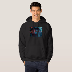 Veste À Capuche Quantum Eye hommes sweat-shirt à capuche noir
