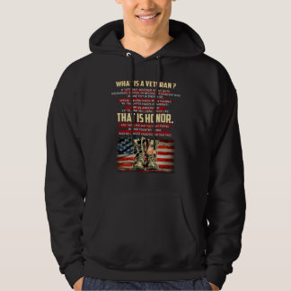 Veste À Capuche Qu'est-ce qu'un vétéran qui chemise