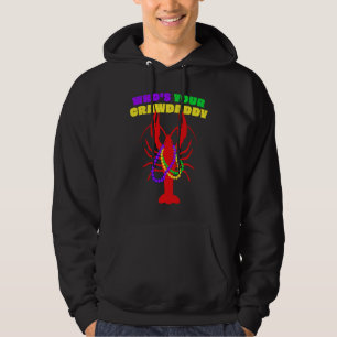 Veste À Capuche Qui est votre Crawdaddy Crevettes Perles Mardi Gra
