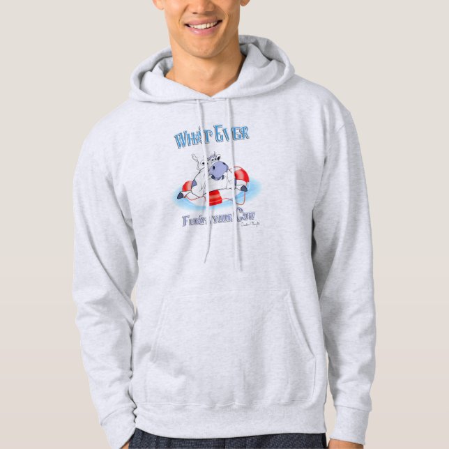 Veste À Capuche Quoi qu'il flotte votre vache 3 (Devant)