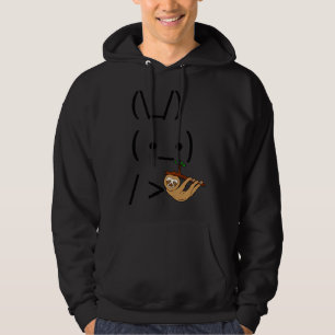 Veste À Capuche Rabbit Bunny Ascii Tenant Une Fente