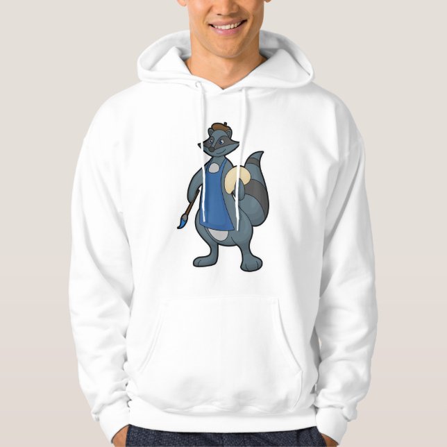 Veste À Capuche Racon comme peintre avec pinceau (Devant)